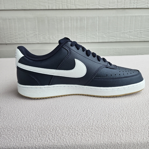 Nike Court Vision Low Sneaker Men SZ 10.5 Obsidian Summit White Blue FZ5547-400 - Picture 4 of 11